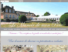 Tablet Screenshot of manoirdemonpere.fr